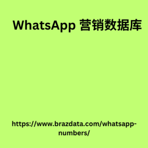 WhatsApp 营销数据库