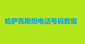 哈萨克斯坦电话号码数据